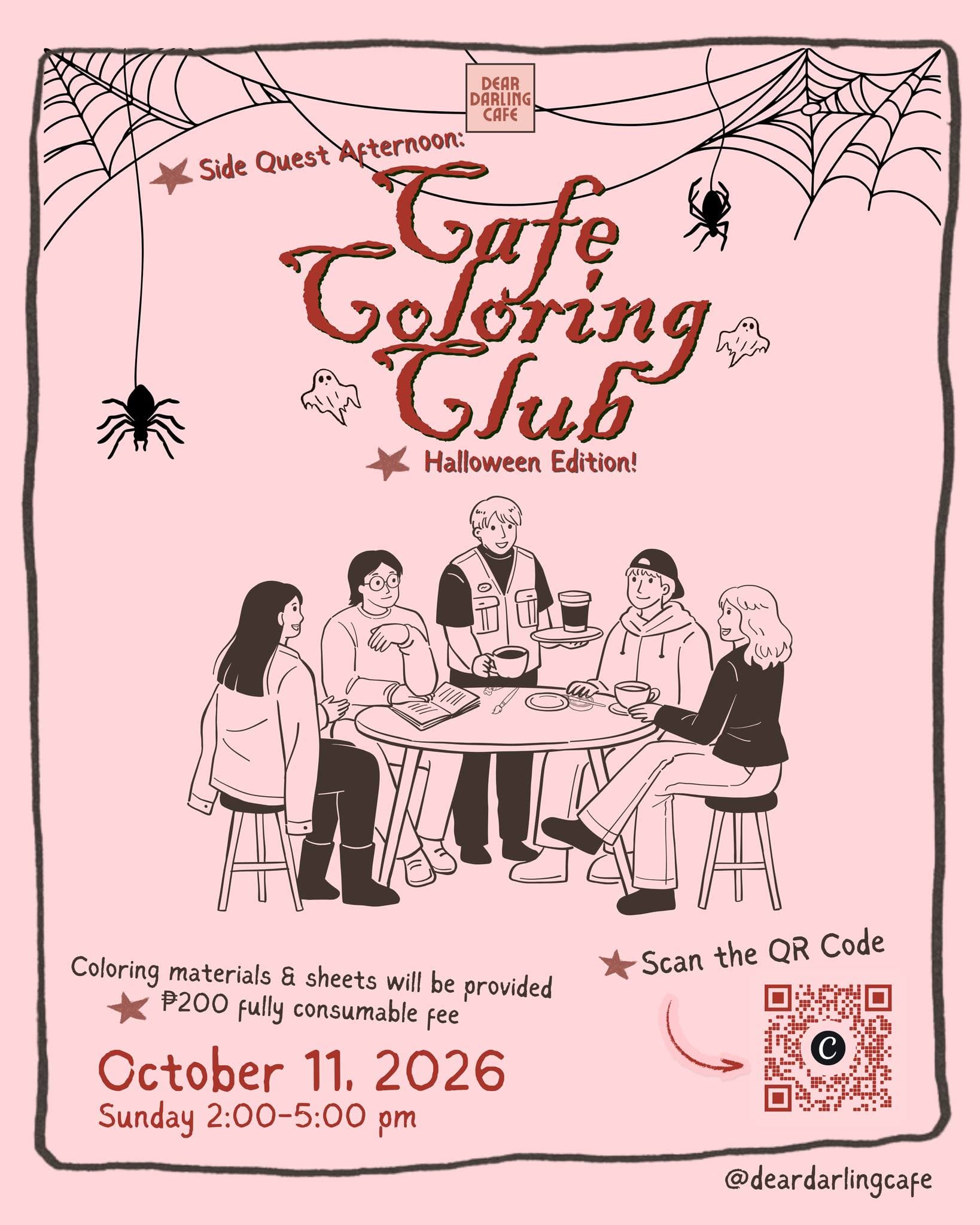 Cafe Coloring Club: Halloween Edition